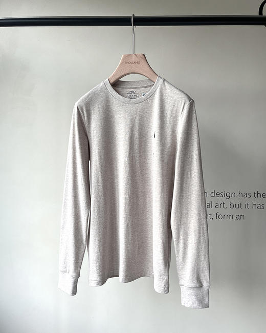 单品包邮现货 THS 8.10-无 RL家 马球经典小马刺绣长袖T恤 4色 QH440 商品图9