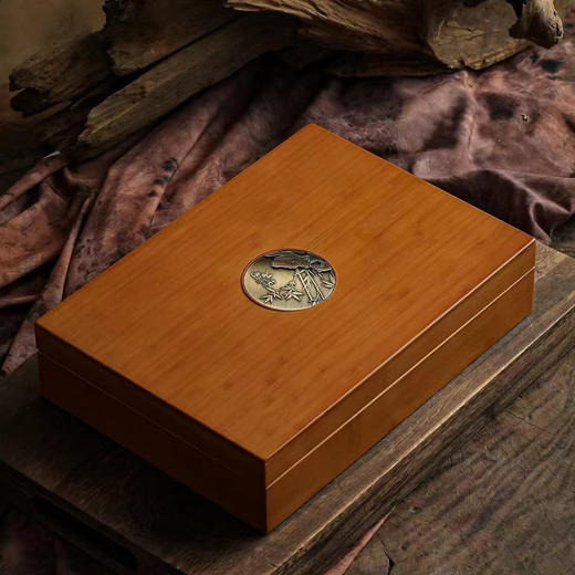 竹石图【竹盒.350g单饼】75元1套.整箱16套 商品图2