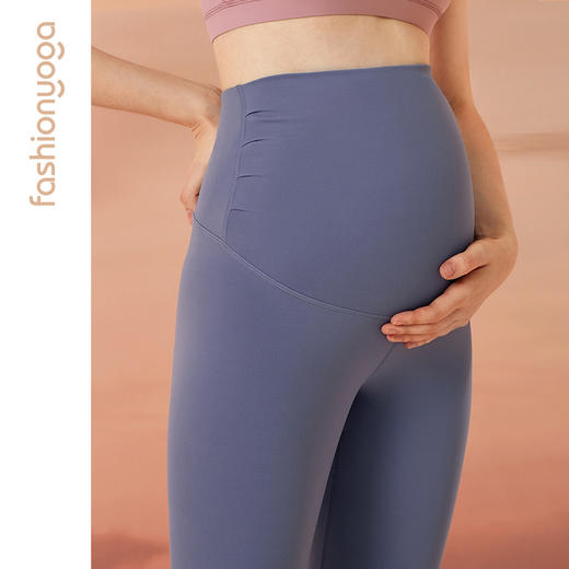 FC10970凡圣瑜伽裸感舒适压褶孕妇裤显瘦外穿弹力高腰紧身瑜伽裤 商品图14