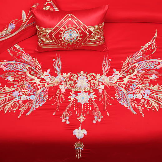 多喜爱 喜玫瑰婚庆八件套 鎏金翼彩 商品图2