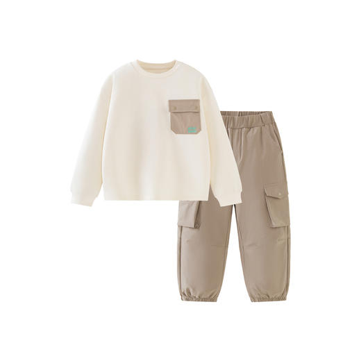 【迷你小魔纤】迷你巴拉长袖套装男童工装风儿童卫衣长裤 商品图4