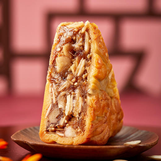 金九 月饼  湛江特色广式吴川中秋五仁月饼  花好月圆中秋礼盒1000g 商品图3