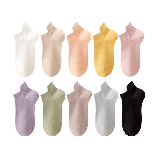 纯棉船袜不掉跟女士夏季薄款透气吸汗无骨浅口袜诸暨袜子短袜女袜 商品图3