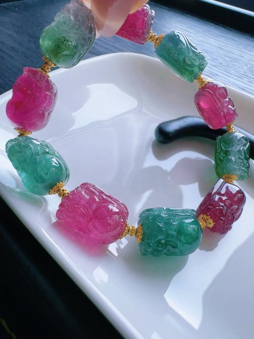 30.7g 雕刻碧玺手链 商品图4