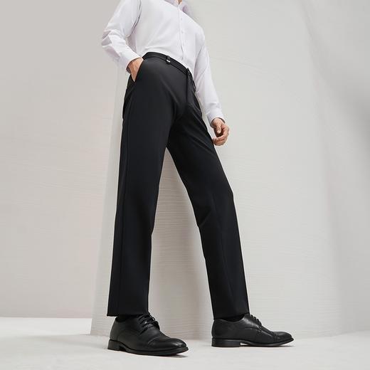 【针织弹力】柒牌男士西裤2025秋冬厚款商务休闲含羊毛舒适直筒裤	127H71630 商品图1