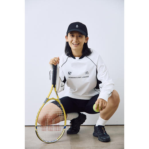 吃茶去chichaqu2024速干双领拼色插肩长袖T恤轻量凉感户外运动 商品图4