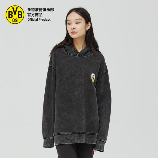 【官方正版】多特蒙德足球俱乐部｜水洗连帽卫衣BVB潮流男女球迷宽松 商品图2