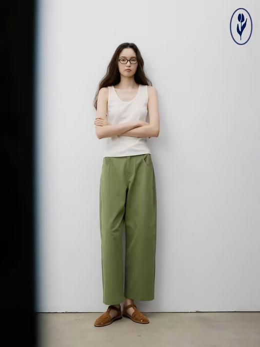 shyshystill/shy202404037/两色好版型建筑感长裤 商品图4