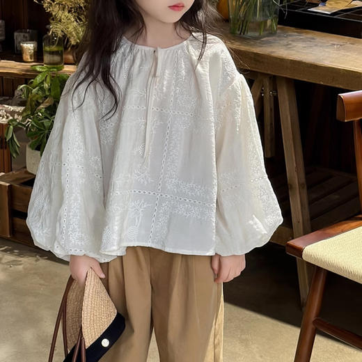 裁缝学苑TQ119女童衬衫纸样衬衣儿童灯笼袖上衣童装做衣服打版裁剪图 商品图5