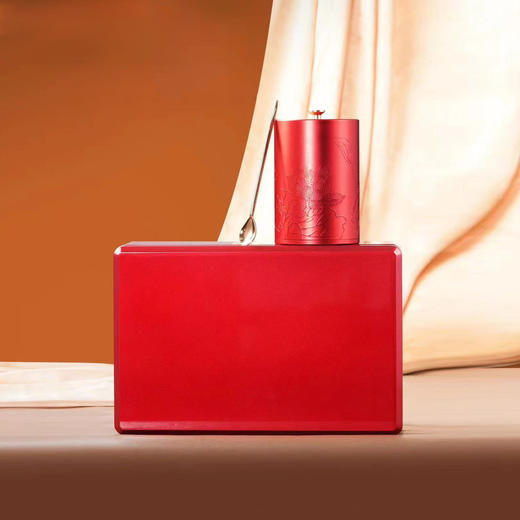 见喜【红.实木烤漆.单合金罐+1茶勺】100元1套.整箱16套 商品图3