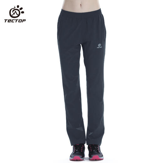 TECTOP/探拓运动休闲裤女薄款弹力速干裤大码直筒长裤跑步裤宽松 商品图1