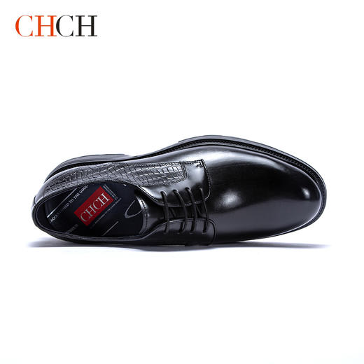CHCH平衡鞋正装商务牛皮革系带低跟简约皮鞋男鞋CM2A6132 商品图3