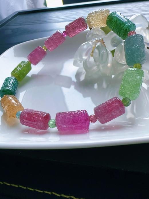 19.1g 雕刻碧玺手链 商品图1