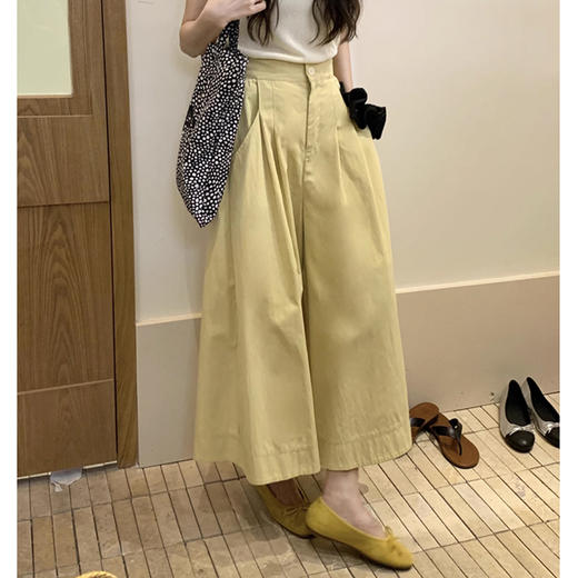 裁缝学苑AQ335韩系a字大阔腿裙裤纸样女装高腰九分伞型休闲裤子图纸 商品图5