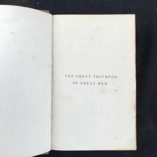 1875年 伟大人物的伟大胜利 配多幅肖像插图 真皮精装32开 商品图2