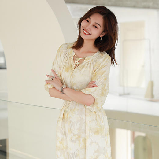 （老板娘自留款）火桐hooton剪花肌理感真丝连衣裙YT666 商品图3