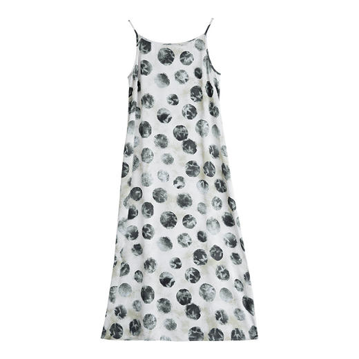 OY-24501法式缎面吊带裙2024夏季新款度假气质宽松显瘦长款连衣裙24501 商品图4