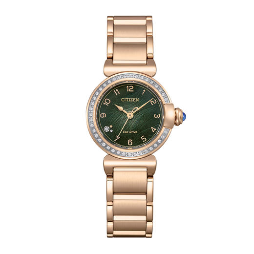 西铁城/CITIZEN小铃花MINI版光动能花语风吟钢带时尚女表EM1123-62X 商品图1