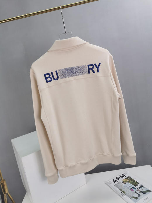 战马 2024秋季新款 马术骑士刺绣字母半拉链翻领卫衣 Z-11896 商品图8