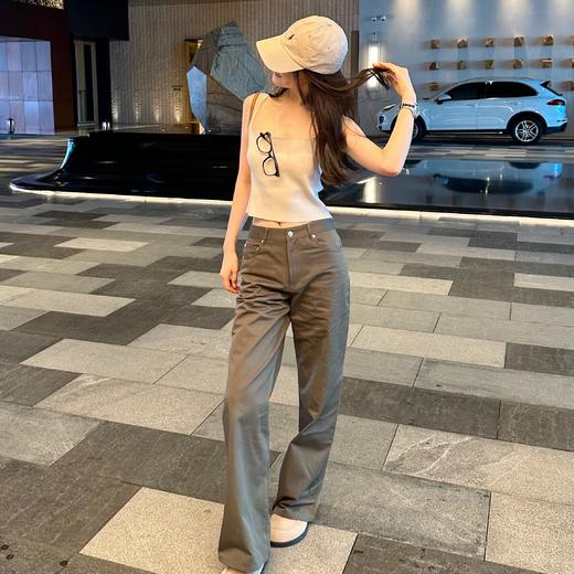 ROMI STUDIO-B 复古小众 气质显瘦修身纯色吊带M3184/T3184 商品图0