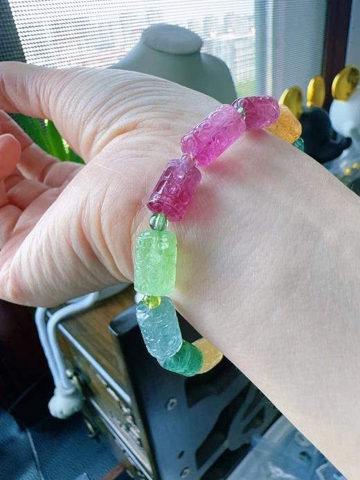 19.1g 雕刻碧玺手链 商品图7