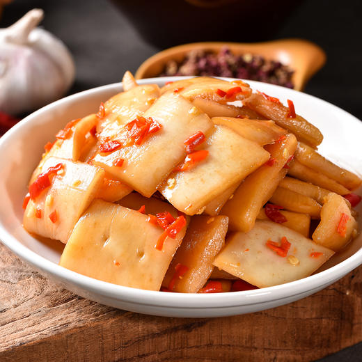 老坛酸辣萝卜皮220g，酸辣脆爽，湖北宜昌西陵鲜食泡菜，三峡民俗风味小吃 商品图1