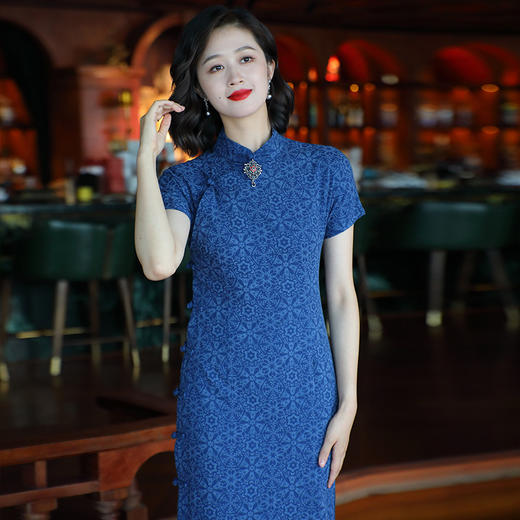 OY-24279中国风复古女装夏季2024年新款棉麻日常改良旗袍24279 商品图4