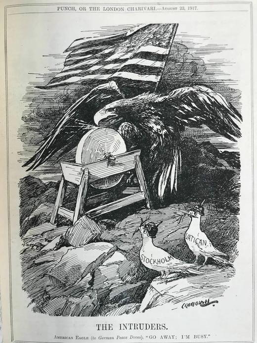 1917年7-12月 英国讽刺漫画杂志《笨拙》 数百幅插图 漆布精装16开 商品图6