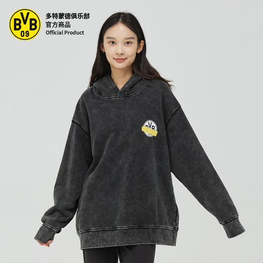 【官方正版】多特蒙德足球俱乐部｜水洗连帽卫衣BVB潮流男女球迷宽松 商品图3