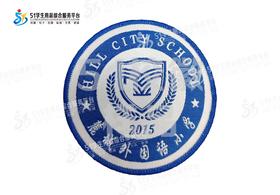 通版麓城外国语小学织唛校徽校服礼服布标姓名贴章可缝烫现货发51