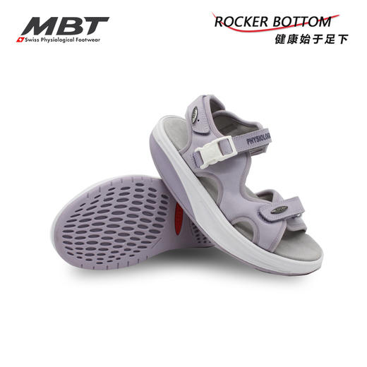 MBT足健康鞋女厚底休闲运动凉鞋 足弓支撑增高魔术贴牛皮KISUMU S 商品图3