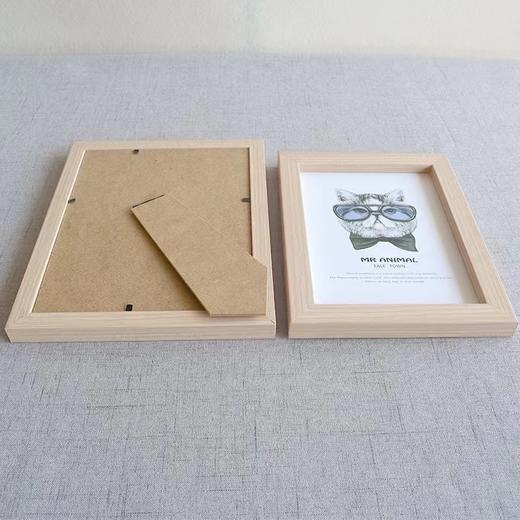 木质感相框 极简相框摆台摆件框架挂墙照片做成相框墙欧式影楼像框6寸7寸8寸10寸A4 1个 商品图1