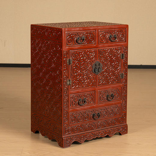 民国 剔犀云纹百宝箱 商品图0