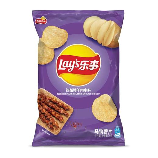 乐事薯片孜然烤羊肉串味70g(6924743927148) 商品图0