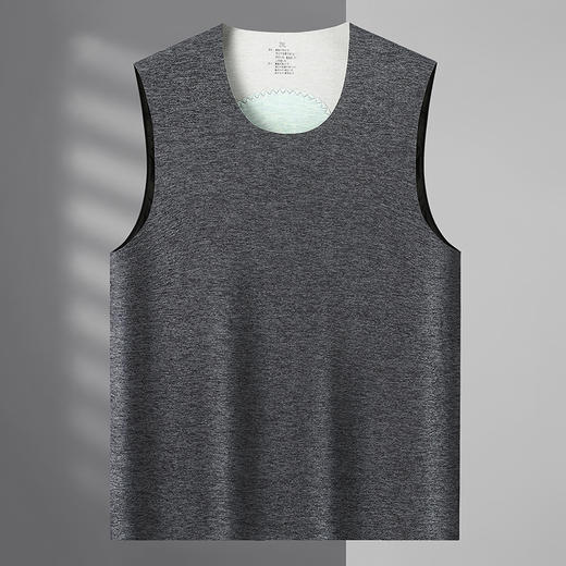 【新款DWP】大依优型大码男装背心山羊绒桑蚕丝无痕保暖内衣坎肩男士加肥加大肥佬胖子 商品图8