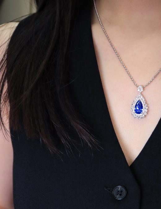 3.01ct 蓝宝石吊坠 商品图3