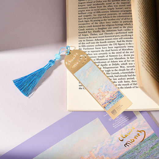 MFA美术博物馆 莫奈系列 昂蒂布下午的景色 睡莲 金属书签 商品图1