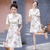 新中式改良旗袍连衣裙2024夏季新款甜美气质年轻款短小个子裙子HR-MEIQIN6070 商品缩略图4