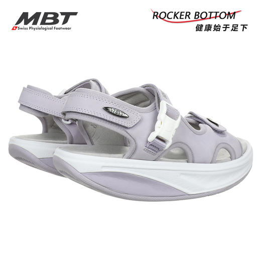MBT足健康鞋女厚底休闲运动凉鞋 足弓支撑增高魔术贴牛皮KISUMU S 商品图2