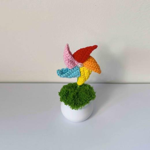 梓艺兴手工#原创编织小盆栽 商品图3