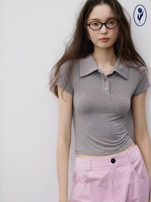 shyshystill/shy202404031/修身基础款cleanfit小上衣短袖 商品图4
