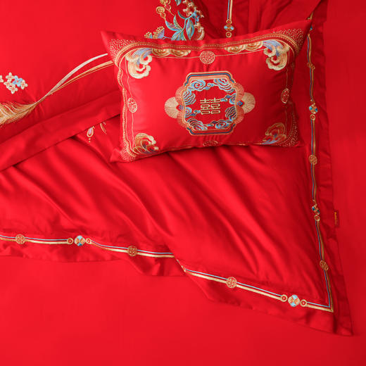 多喜爱 喜玫瑰婚庆六件套 龙凤禧约 商品图3