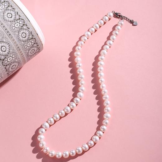 贝诗淡水珍珠项链 | 温润透亮 圆润饱满 简约奢华不失优雅 不挑年龄的美 商品图2