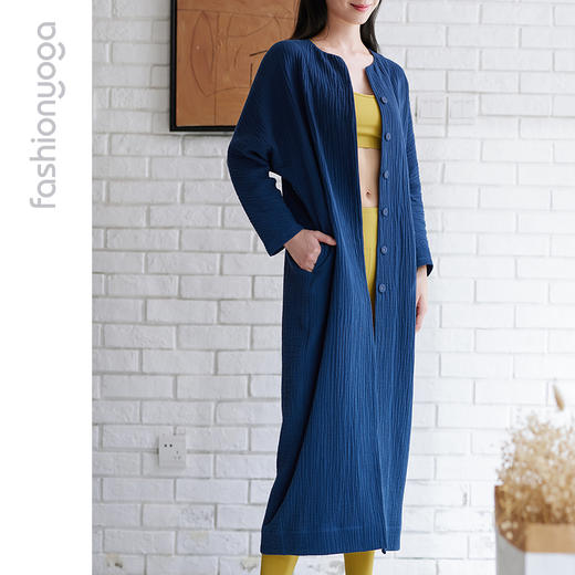 FM11802凡圣瑜伽棉麻禅意按扣外套（不含胸垫） 商品图2