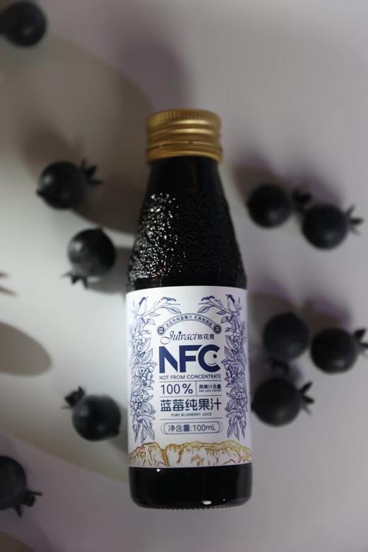 致花青NFC蓝莓纯果汁 蓝莓原浆压榨无添加 南川特产 100ml/249ml*8瓶/件 商品图2