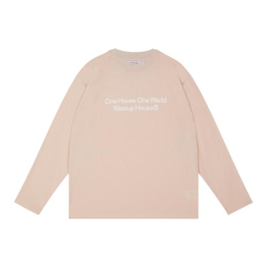 WassupHouse 做旧斑驳印花云朵纱长袖T恤 商品图5