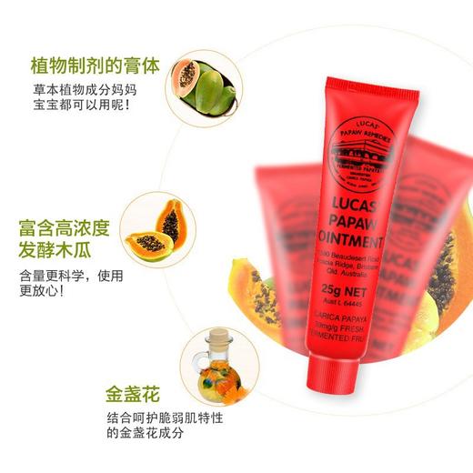 澳洲原装卢卡番木瓜膏25g润唇膏保湿滋润婴儿补水 商品图1