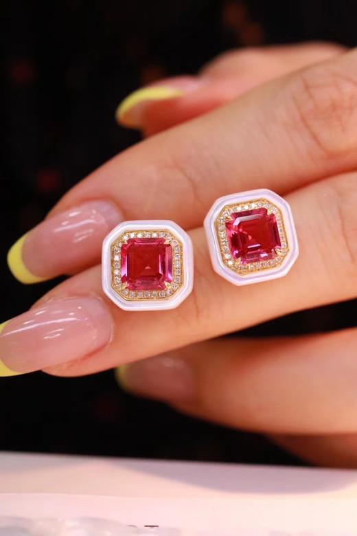 2.6ct 碧玺耳钉 商品图0