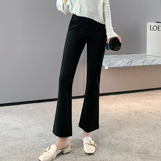 【时尚微喇开叉裤】 显高显瘦显腿长 简约干练 气质减龄 高弹亲肤 版型易搭 轻松穿出你的优雅气质范er 商品图2