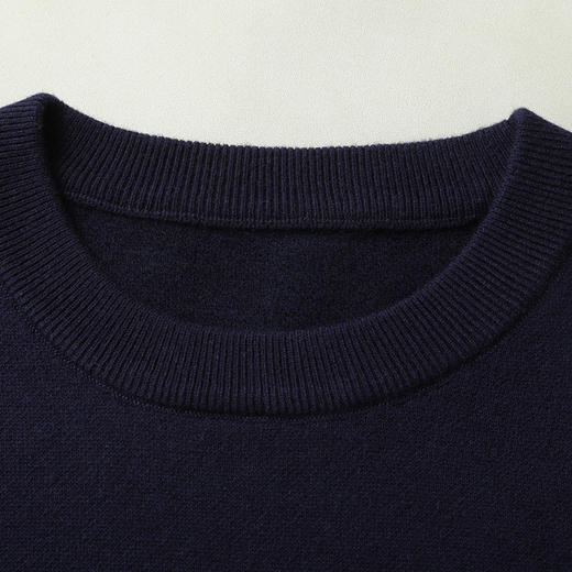 【100%羊毛】【新款DWP】大依优型大码羊毛衫针织衫圆领加肥加大毛衣大号胖子宽松毛衫男装上衣打底 商品图7